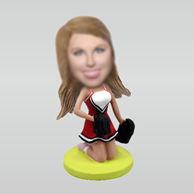 Personalized custom Cheerleaders bobbleheads