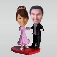 Personalized custom couple bobble head dolls