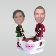 Personalized custom couple bobble heads