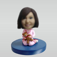 Personalized custom Cute Girl bobble head