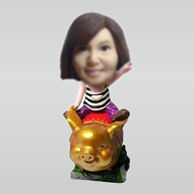 Personalized custom Cute Girl bobblehead doll
