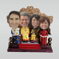 Personalized custom emperor/ Nobility Family bobbleheads