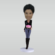 Personalized custom Fashionable bobbleheads