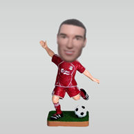 Personalized custom football bobblehead