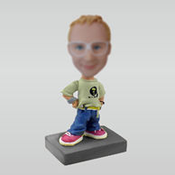Personalized custom funny boy bobbleheads