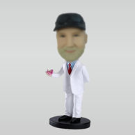 Personalized custom Gentleman bobble heads