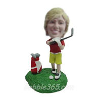 Personalized custom golf bobblehead dolls