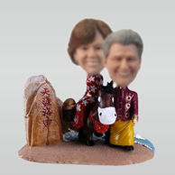 Personalized custom Happiness couple bobblehead