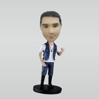 Personalized custom jeans man bobbleheads