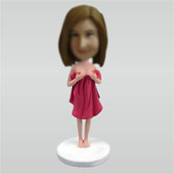 Personalized custom Just out of the bath beauties bobbleheads