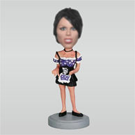 Personalized custom Maid bobbleheads