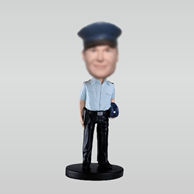 Personalized custom police man bobblehead