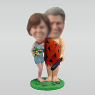 Personalized custom Savages couple bobbleheads