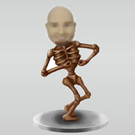 Personalized custom Skeleton bobbleheads