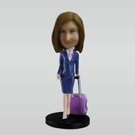 Personalized custom Stewardess bobbleheads