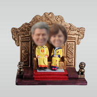 Personalized custom sweet couple bobblehead dolls