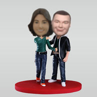 Personalized custom sweet lover bobble heads