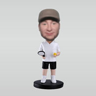 Personalized custom Tennis bobblehead doll