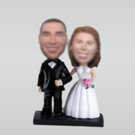 Personalized custom wedding bobblehead doll