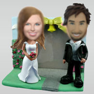 Personalized custom wedding bobbleheads