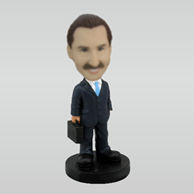 Personalized custom work man bobble dolls