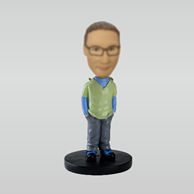 Personalized custom work man bobblehead