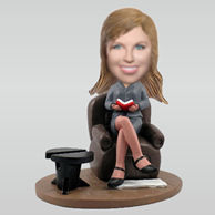 Personalized custom work woman bobble heads