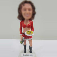 Pizza girl bobble head