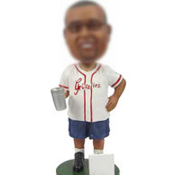 Personalized Baseball athletes bobble head doll