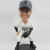 Personalized  Playing Baseball Bobble Head Doll