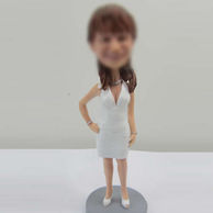 Personalized Casual female bobble head