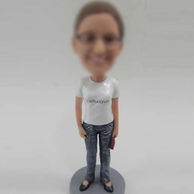 Personalized Casual female bobble head dolls