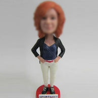 Personalized Casual female bobblehead dolls