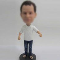 Personalized Casual Male bobble head