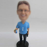 Personalized Casual Male bobblehead