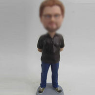 Personalized comfortable Male bobble head doll