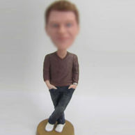 Personalized comfortable Male bobblehead doll