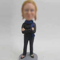 Personalized custom Casual female bobble head dolls