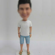 Personalized custom Casual Man bobblehead