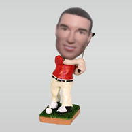 Personalized custom golf bobblehead doll