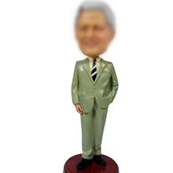 Personalized Custom Man In Suit Bobblehead 12 Inch