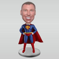 Personalized custom super man bobbleheads