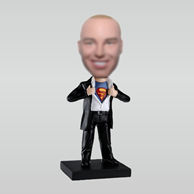 Personalized custom superman bobbleheads