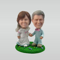 Personalized custom wedding bobbleheads