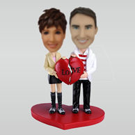 Personalized Personalized custom sweet couple bobbleheads