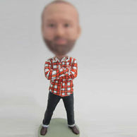 Shirt bobble head doll