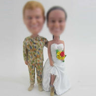 Special wedding bobble head doll