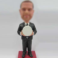 Suit man bobble head doll