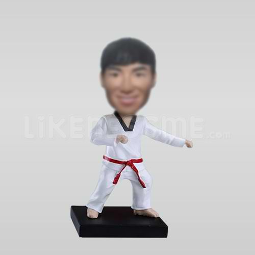 Taekwondo Boy Bobblehead - Custom Martial Arts Gift Doll main image 1