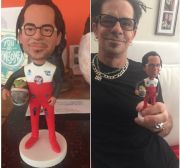 Racing style bobble head of my husband